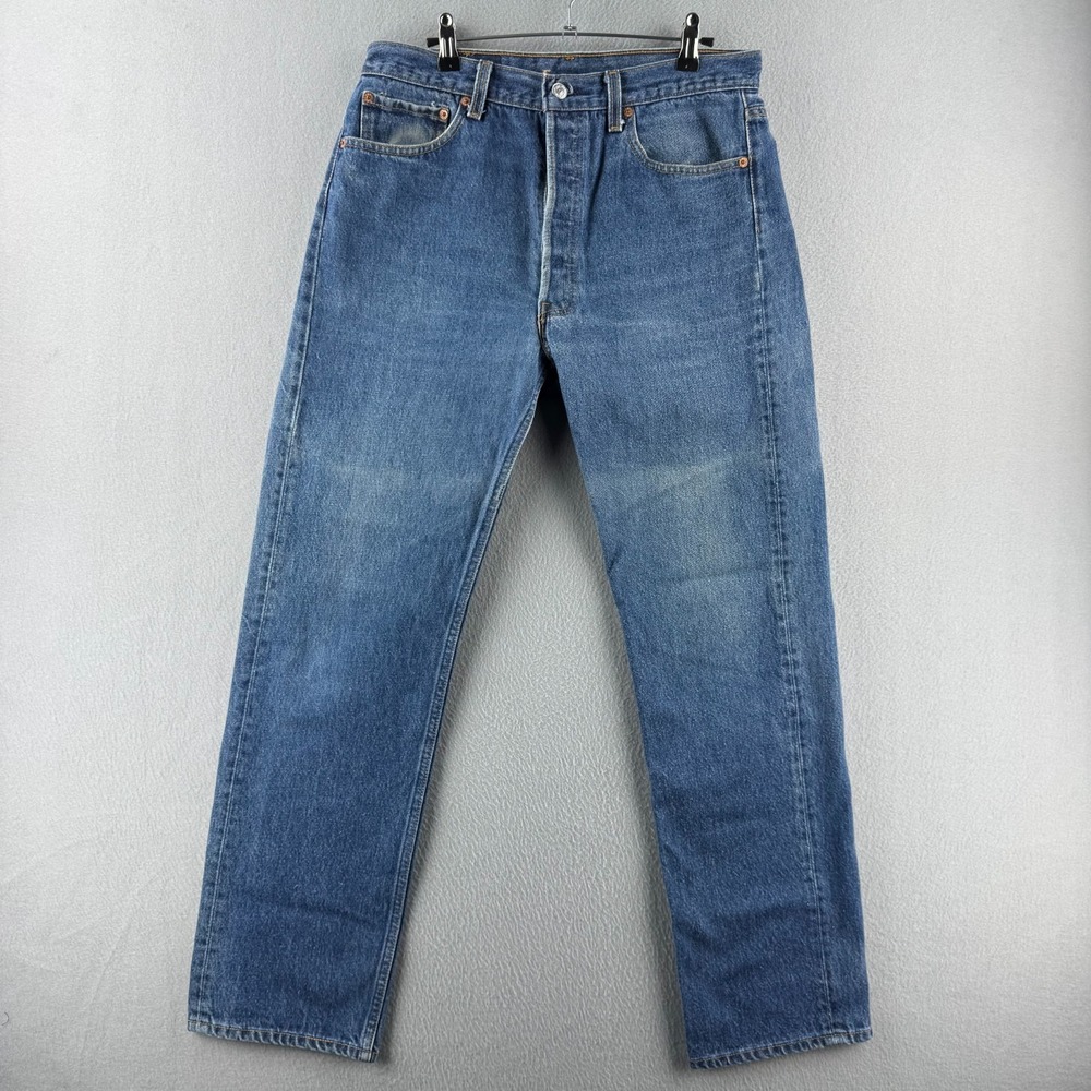 Vintage Levis Jeans Mens 35x34 (Fits 32x30) 501 XX Shrink to Fit 90s Made in USA